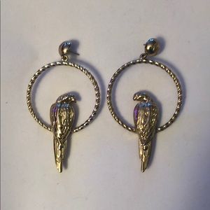 Melody Ehsani Parrot Gold Earrings